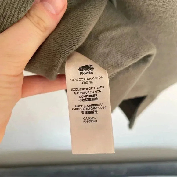 Roots | Green Short Sleeve  Fleece Sweatshirt Hoodie Top - Picture 7 of 8